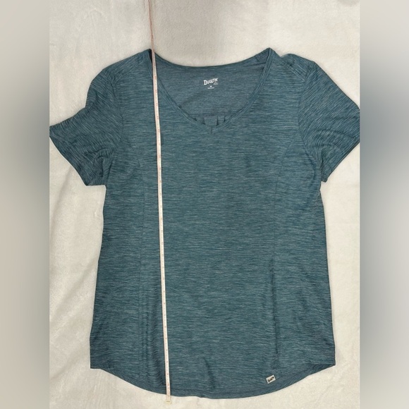 Duluth Trading Company Armachillo V-Neck T Shirt - Women’s Medium - EUC - Teal - Picture 3 of 10
